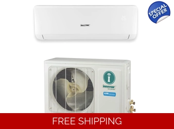 Innovair 9K-Btu 27 SEER2 Mini Split H-Heat Pump (-22°F) Wifi, E-Star: 16.5 EER/11 HSPF (R410A)